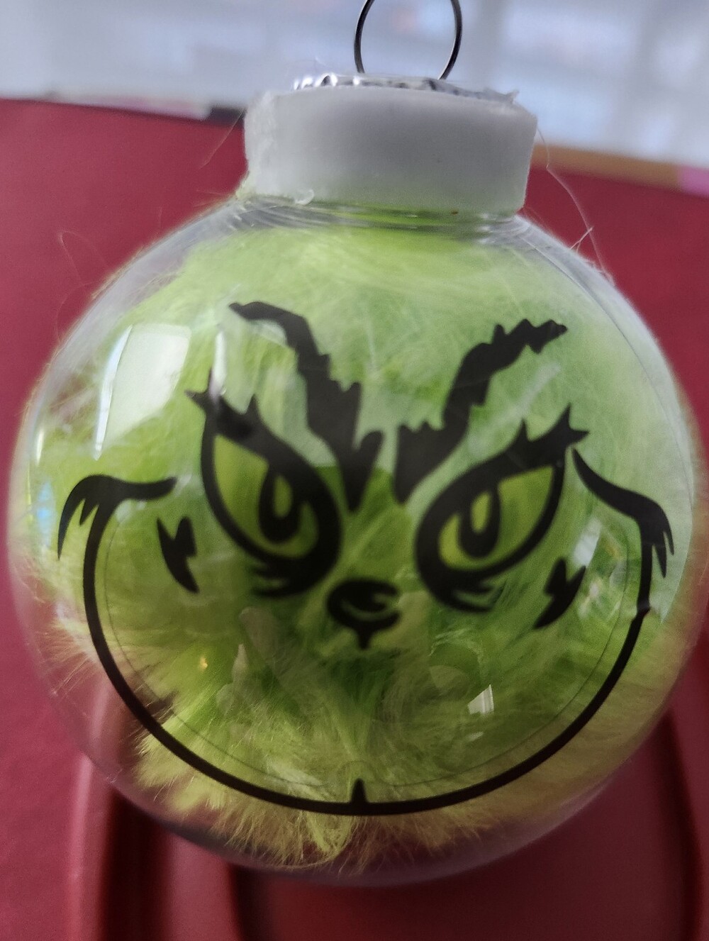 Grinch Christmas Ornament Handcrafted